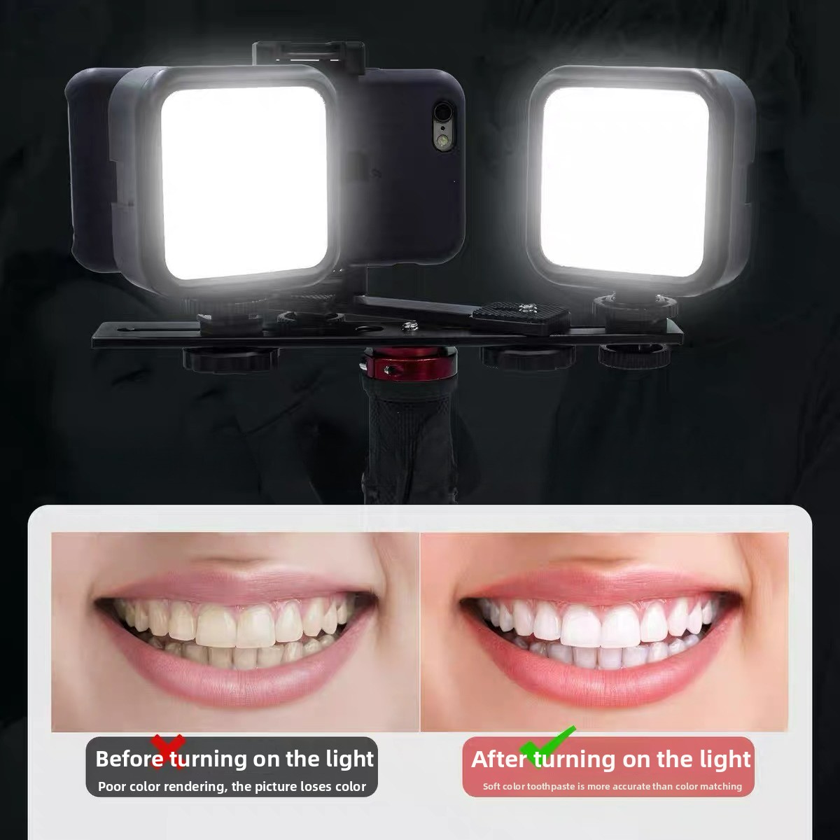 Photography Basics - Lampada per Fotografia Dentale con Bluetooth,